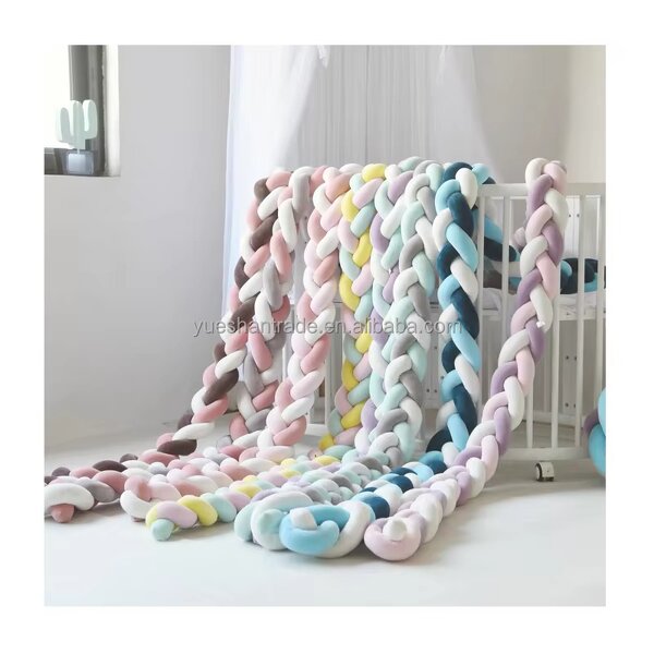 Crib Bumpers Factory - 100% Polyester Hand Braided Safety Bumper