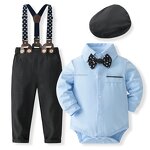 Baby Boy Clothes Set Factory - Wholesale Cotton Bowtie Romper Set