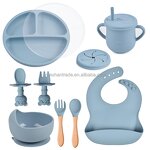Baby Dining Set Factory - Custom Logo BPA-Free Silicone Set