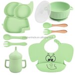 Baby Dining Set Factory - Animal Pattern Food-Grade Silicone Set