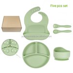 Baby Feeding Set Factory - BPA Free Silicone Suction Bowl Plate