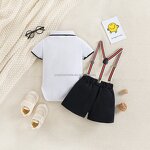 Baby Boys Clothes Set Factory - Summer Overalls Cotton Romper Set