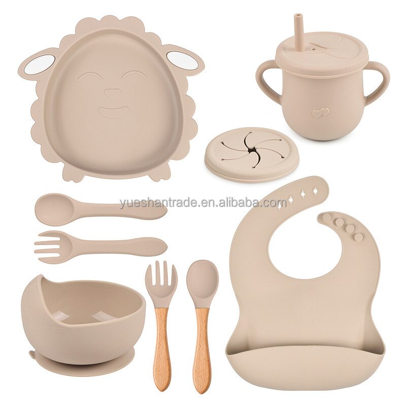 Baby Feeding Set Factory - Custom Wooden Spoon Silicone Set