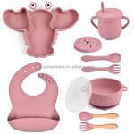Kids Dining Set Factory - Wholesale Food Grade Silicone Feeding Set
