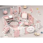 Playpen Factory - Letter Playpen 16+3 with Basketball Hoop Swing