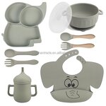 Baby Dining Set Factory - Animal Pattern Food-Grade Silicone Set