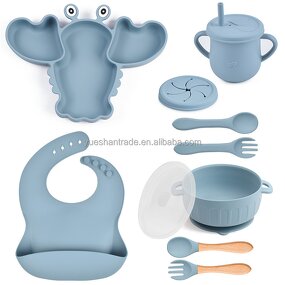 Kids Dining Set Factory - Wholesale Food Grade Silicone Feeding Set