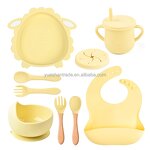 Baby Feeding Set Factory - Custom Wooden Spoon Silicone Set
