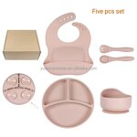 Baby Feeding Set Factory - BPA Free Silicone Suction Bowl Plate