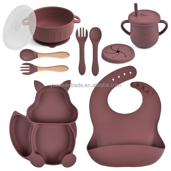 Baby Feeding Set Factory - 100% Food Grade BPA Free Silicone Set