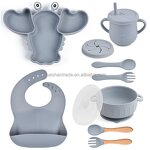 Kids Dining Set Factory - Wholesale Food Grade Silicone Feeding Set