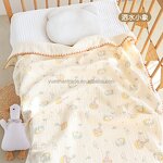 Swaddle Blanket Factory - 4 Layer Cozy White Organic Cotton