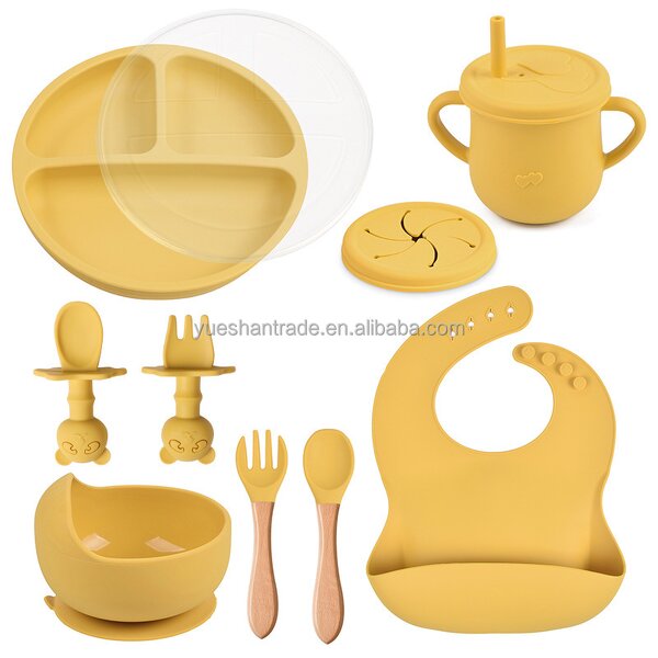 Baby Dining Set Factory - Custom Logo BPA-Free Silicone Set