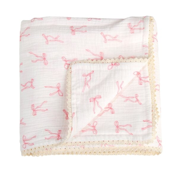 Swaddle Blanket Factory - 4 Layer Cozy White Organic Cotton