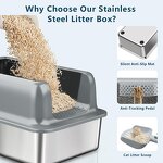 Cat Litter Box Factory - 2024 New Closed Stainless Steel Box