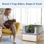 Cat Litter Box Factory - Oversized Open Stainless Steel Splash Proof