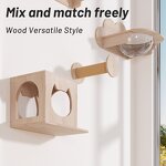 Cat Tree House Factory - Solid Wood Wall Mount with Hammock