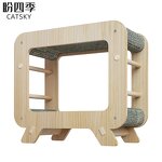 Cat Scratching Toys Factory - 2024 Multifunction Wooden Cardboard House