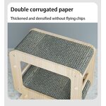 Cat Scratching Toys Factory - 2024 Multifunction Wooden Cardboard House