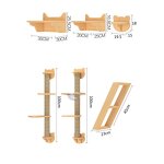 Pet Furniture Factory - Solid Wood Wall Shelves Climbing Rack