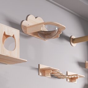 Cat Furniture Factory - New Design Wall Mounted Climbing Shelves