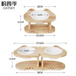 Raised Cat Bowls Factory - Fashion 1-6 Elevated Ceramic Feeder Set