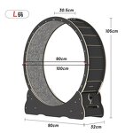 Cat Toys Factory - Hot Selling Circle Track Wood Exercise Wheel