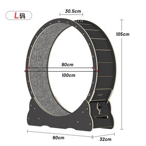 Cat Toys Factory - Hot Selling Circle Track Wood Exercise Wheel