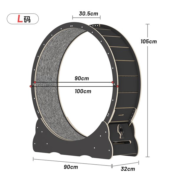 Cat Toys Factory - Hot Selling Circle Track Wood Exercise Wheel