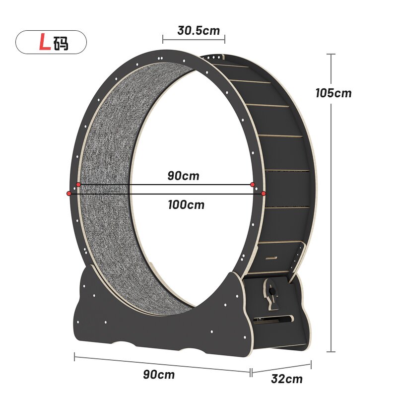 Cat Toys Factory - Hot Selling Circle Track Wood Exercise Wheel