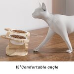 Raised Cat Bowls Factory - Fashion 1-6 Elevated Ceramic Feeder Set