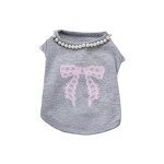 Pet Clothing Factory - Custom Stretchy Bow Print with Pearls