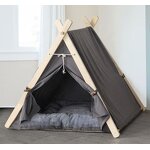 Pet Teepee Factory - Portable Washable Cat Teepee with Cushion