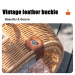 Pet Carrier Bag Factory - Bamboo Rattan Weaving Outdoor Trolley Bag