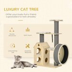 Cat Tower Factory - Double-Layer Cushioned House with Wheel