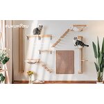 Cat Tree House Factory - Solid Wood Wall Mount with Hammock