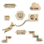 Cat Shelf Factory - Wholesale Solid Wood Wall Mounted Scratcher