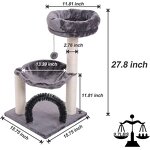 Cat Tree Factory - 27.8 INCHES Multi-Level Tower with Basket