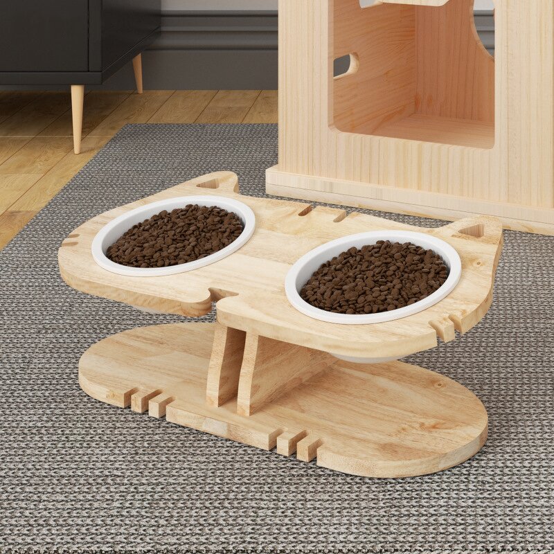 Raised Cat Bowls Factory - Fashion 1-6 Elevated Ceramic Feeder Set