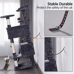 Cat Tree Tower Factory - 54in Condo Furniture Scratch Post