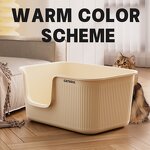 Cat Litter Box Factory - Latest Design Extra Large Open Structure