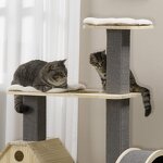 Cat Tower Factory - Double-Layer Cushioned House with Wheel