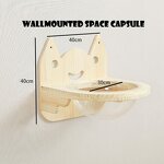 Cat Wall Shelf Factory - Eco-friendly Wooden Bed Toy Shelf