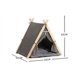 Pet Teepee Factory - Portable Washable Cat Teepee with Cushion