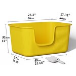 Cat Litter Box Factory - Latest Design Extra Large Open Structure