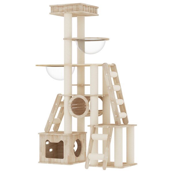 Cat Scratching Post Factory - Indoor Wooden Sisal Climbing Frame