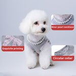 Pet Clothing Factory - Custom Stretchy Bow Print with Pearls