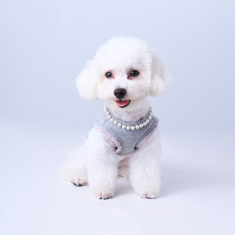 Pet Clothing Factory - Custom Stretchy Bow Print with Pearls