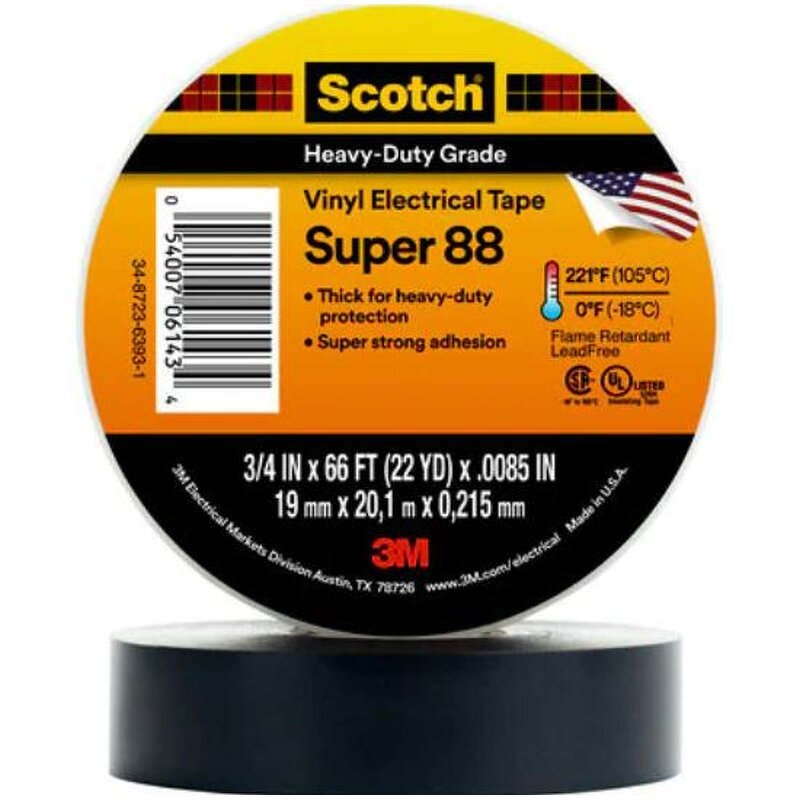 Electrical Tape Manufacturer - 3M Super 88 Vinyl Tape