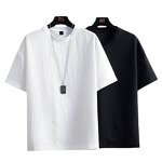 Linen Shirt Factory - Men's Casual Summer Short-sleeved Shirt